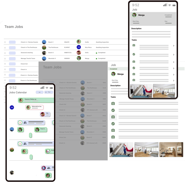 Property management software interface