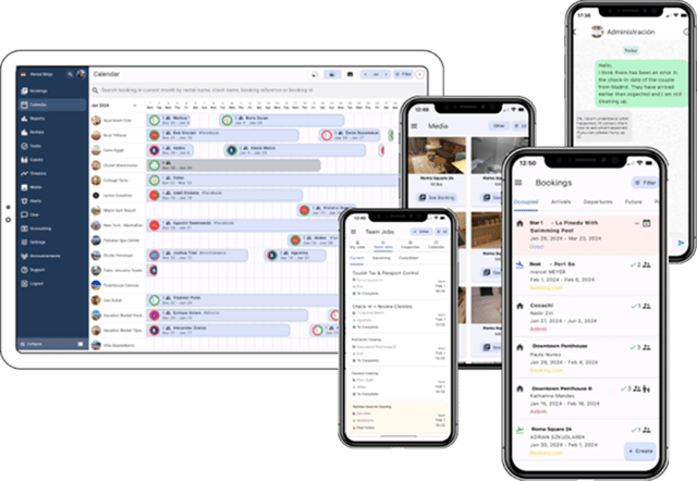 Property management software interface