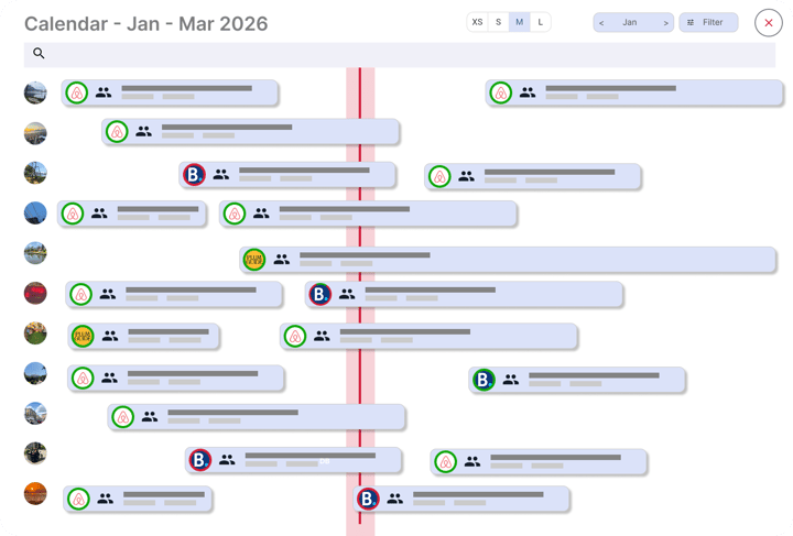 Property management software interface