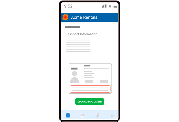 Property management software interface